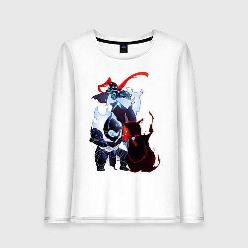 Женский лонгслив Shadows / Белый – фото 1