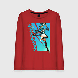 Лонгслив хлопковый женский Warframe, цвет: красный