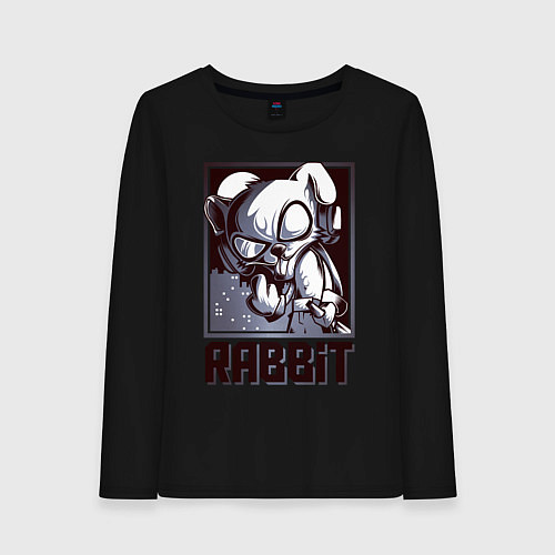 Женский лонгслив Rabbit / Черный – фото 1