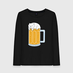 Женский лонгслив Beer Cat