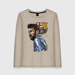 Женский лонгслив Lionel Messi Barcelona Argentina Striker