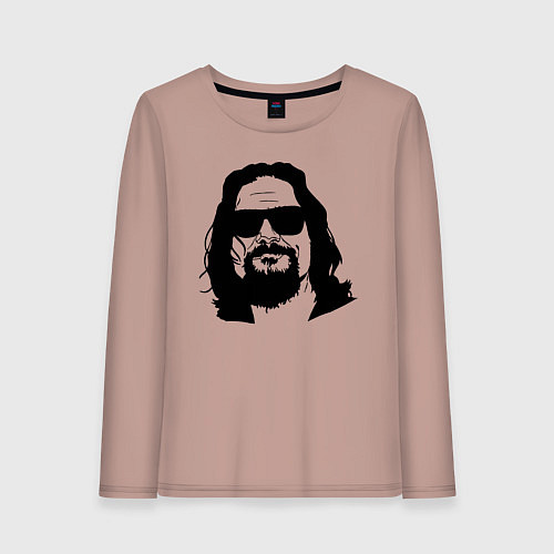 Женский лонгслив Большой Лебовски Big Lebowski / Пыльно-розовый – фото 1