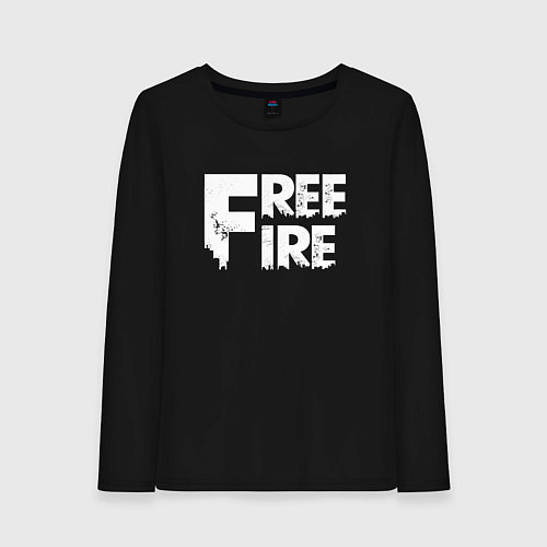 Женский лонгслив FREEFIRE FF WHITE LOGO Z / Черный – фото 1