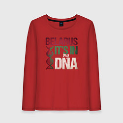 Женский лонгслив ДНК - Беларусь