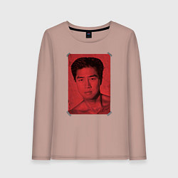 Лонгслив хлопковый женский Van Darkholm Gachimuchi, цвет: пыльно-розовый