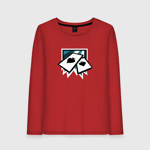 Женский лонгслив RAINBOW SIX SIEGE ACE / Красный – фото 1