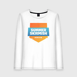 Лонгслив хлопковый женский Summer Skirmish, цвет: белый