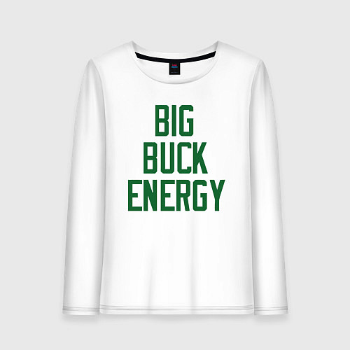 Женский лонгслив Big Buck Energy / Белый – фото 1