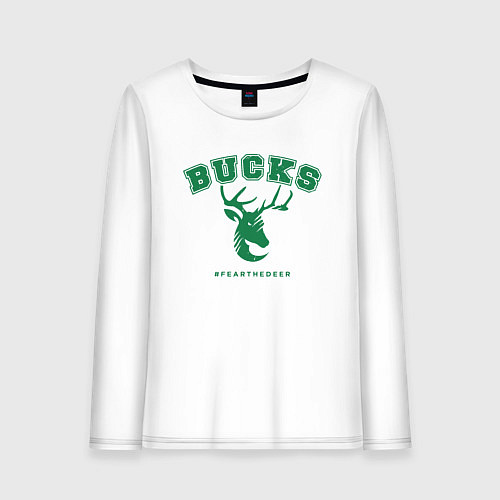 Женский лонгслив Bucks - Champions / Белый – фото 1