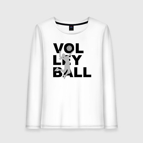 Женский лонгслив Volleyball / Белый – фото 1