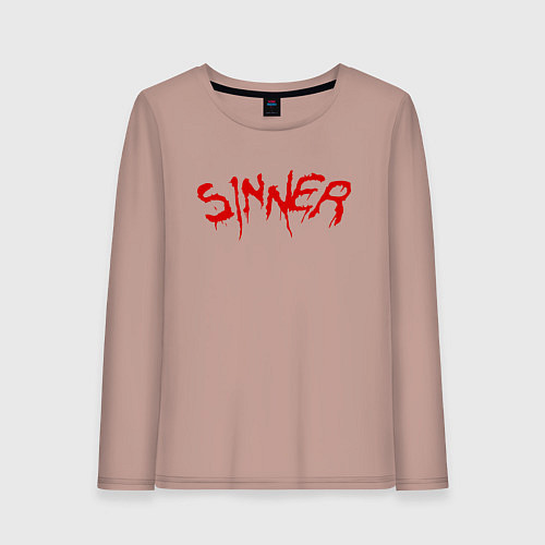 Женский лонгслив FAR CRY 5 SINNER ГРЕШНИК / Пыльно-розовый – фото 1