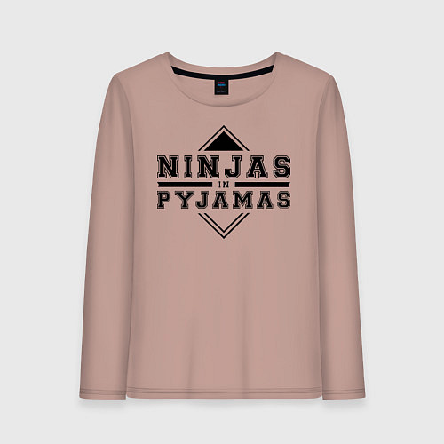 Женский лонгслив Ninjas In Pyjamas / Пыльно-розовый – фото 1