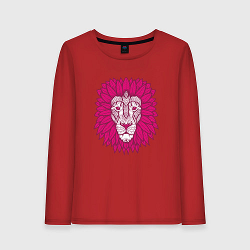 Женский лонгслив Pink Lion / Красный – фото 1