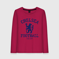 Лонгслив хлопковый женский Chelsea FC: Lion, цвет: маджента