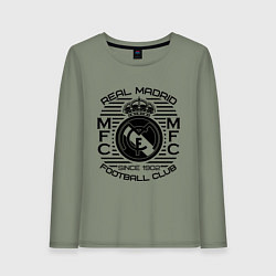 Лонгслив хлопковый женский Real Madrid MFC, цвет: авокадо