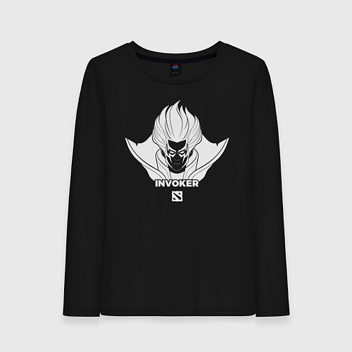Женский лонгслив Invoker из Доты 2 / Черный – фото 1
