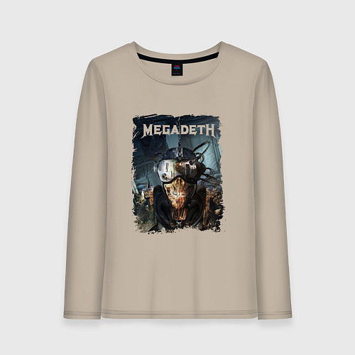 Женский лонгслив Megadeth Poster Z / Миндальный – фото 1