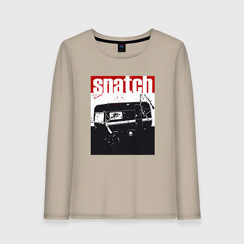 Женский лонгслив Большой куш Гай Ричи / Миндальный – фото 1