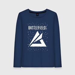 Лонгслив хлопковый женский Battlefield Portal - Stars, цвет: тёмно-синий