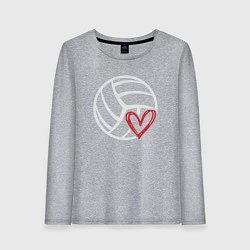 Женский лонгслив Love Volleyball