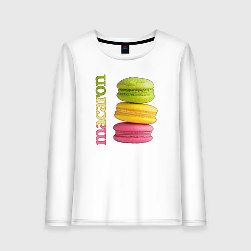 Женский лонгслив Macaron / Белый – фото 1