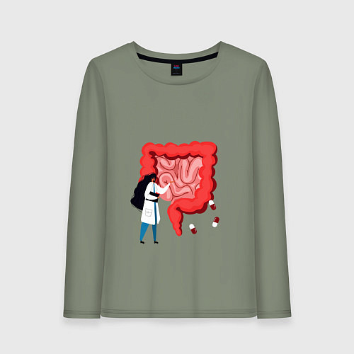 Женский лонгслив Мой внутренний мир / Авокадо – фото 1
