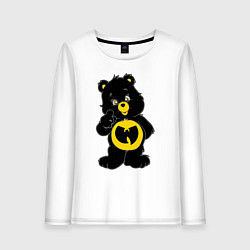 Лонгслив хлопковый женский Wu-Tang Bear, цвет: белый