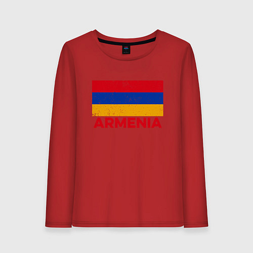 Женский лонгслив Armenia Flag / Красный – фото 1