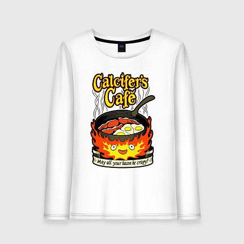 Женский лонгслив Calcifer cook / Белый – фото 1