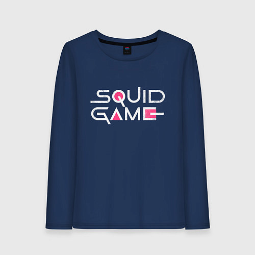 Женский лонгслив Squid game - Игра в кальмара / Тёмно-синий – фото 1