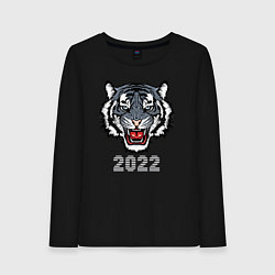 Женский лонгслив Голубой водяной тигр 2022