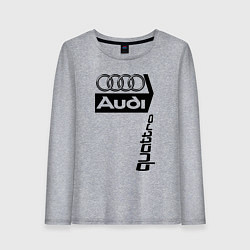 Лонгслив хлопковый женский АудиAudi, цвет: меланж