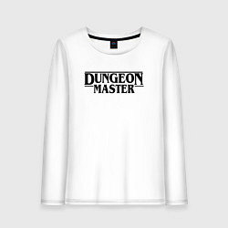 Лонгслив хлопковый женский DUNGEON MASTER ГАЧИМУЧИ ЧЁРНЫЙ ЛОГО, цвет: белый