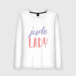 Лонгслив хлопковый женский Judo Lady, цвет: белый