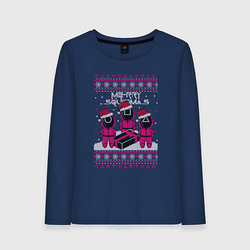 Женский лонгслив Sweater Squidmas / Тёмно-синий – фото 1