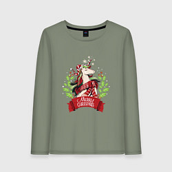 Женский лонгслив Christmas Unicorn