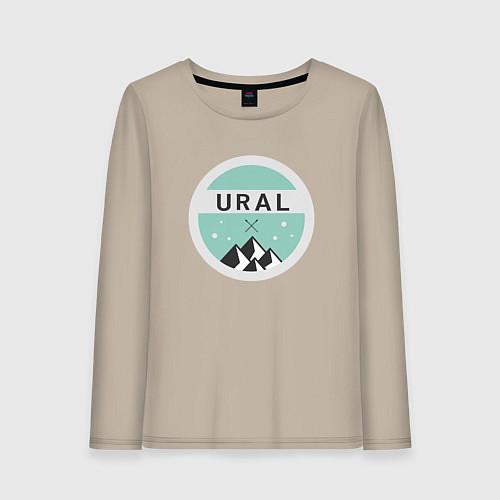 Женский лонгслив УРАЛ 01 / Миндальный – фото 1
