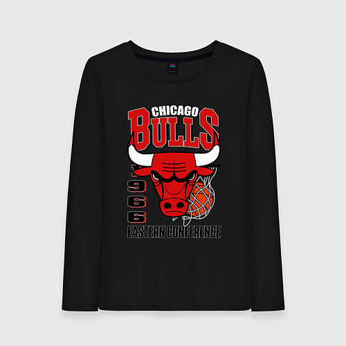 Женский лонгслив Chicago Bulls NBA / Черный – фото 1