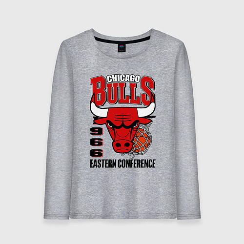 Женский лонгслив Chicago Bulls NBA / Меланж – фото 1