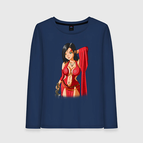Женский лонгслив Kaileena from prince of persia / Тёмно-синий – фото 1