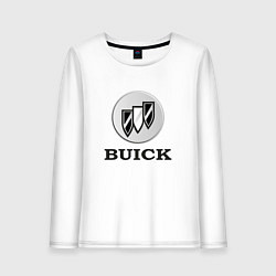 Женский лонгслив Gray gradient Logo Buick