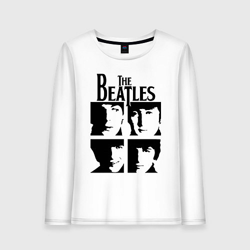 Женский лонгслив The Beatles - legendary group! / Белый – фото 1