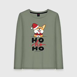 Женский лонгслив Corgi Ho ho Ho