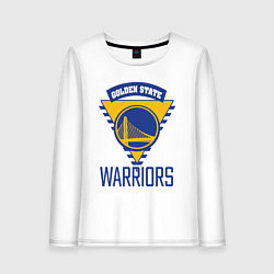 Лонгслив хлопковый женский Golden State Warriors Голден Стейт НБА, цвет: белый