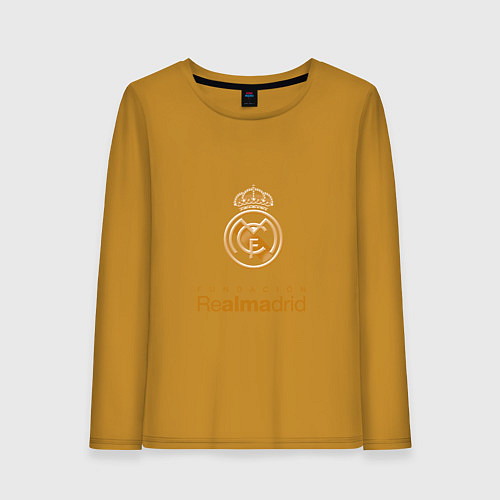 Женский лонгслив Real Madrid Logo / Горчичный – фото 1