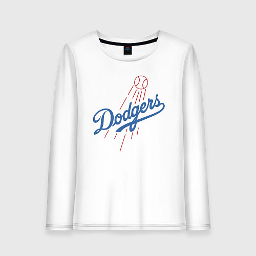 Женский лонгслив Los Angeles Dodgers baseball / Белый – фото 1