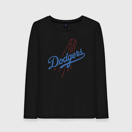 Женский лонгслив Los Angeles Dodgers baseball / Черный – фото 1