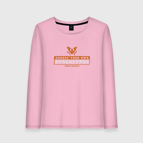 Женский лонгслив Apacalypse State of Decay / Светло-розовый – фото 1
