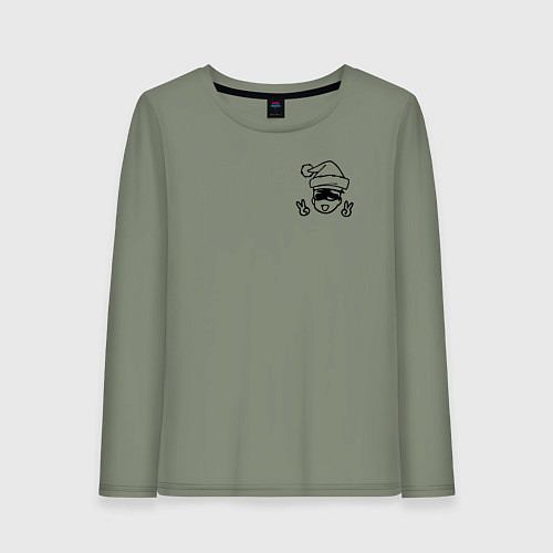 Женский лонгслив МАГИЧЕСКАЯ БИТВА НОВЫЙ ГОД АНИМЕ / Авокадо – фото 1