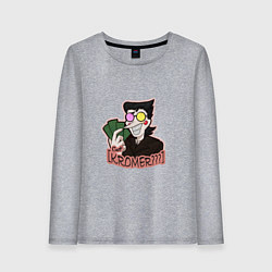 Лонгслив хлопковый женский Deltarune - Got Kromer?, цвет: меланж